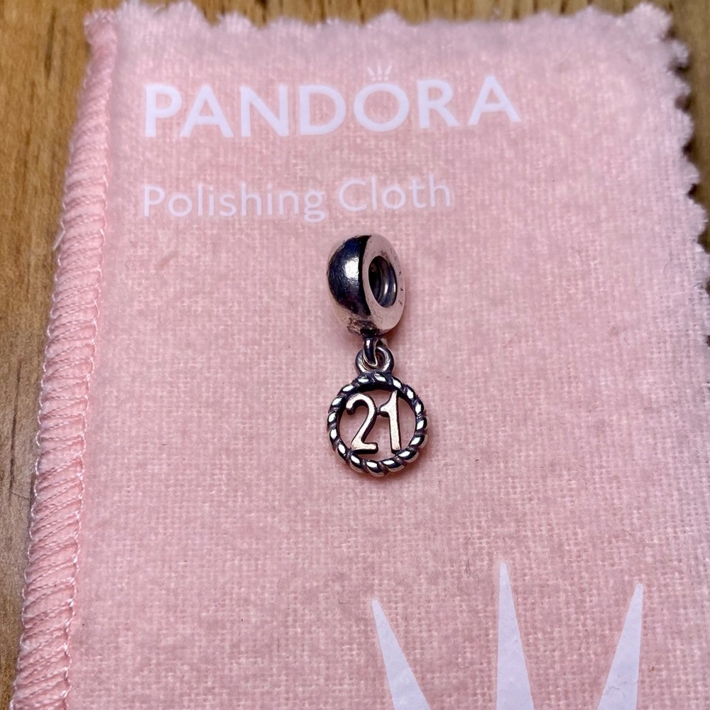 Pandora “21st Celebration” Dangle Charm- S925 ALE